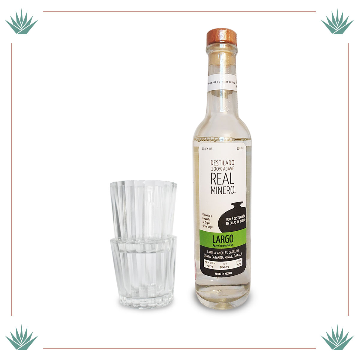 Real Minero Largo 35cl - Giftset - Mezcal - Casa Agave - UK - Buy Online